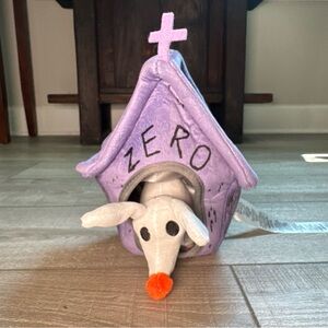 Disney Parks Nightmare Before Christmas Zero in House Plush Pet Toy Squeak